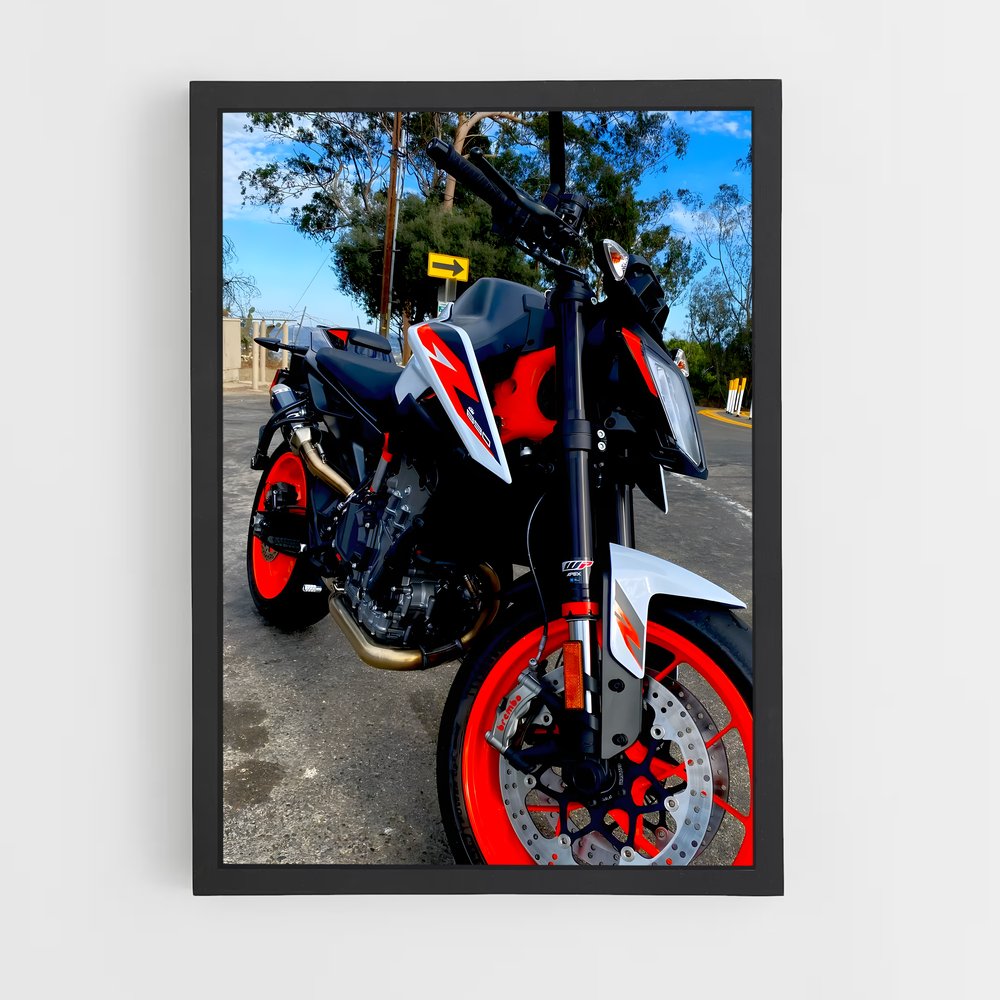 Poster magnifique duc r – affiche KTM Moto (vue 2)